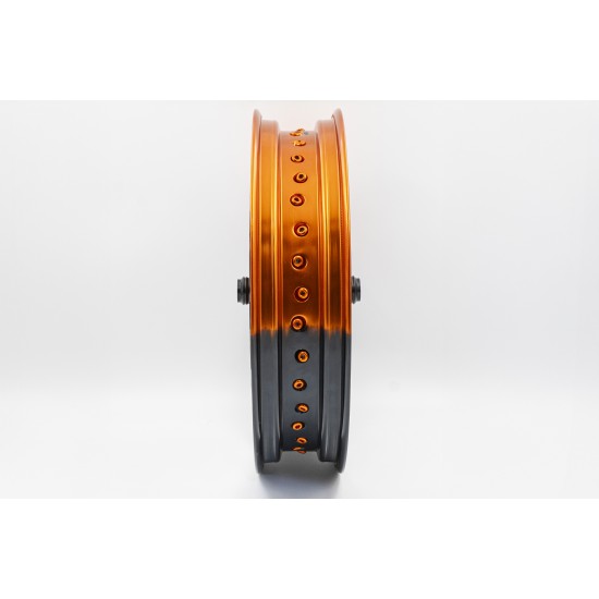 Set roti supermoto KTM 17X3.5 17X5 Orange Black XMoto